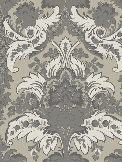 Cole and Son Tapet Aldwych Silver & White