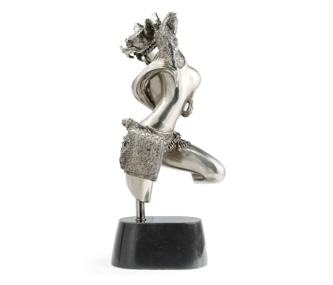 Celestial Deity Figurine - Antique Steel
