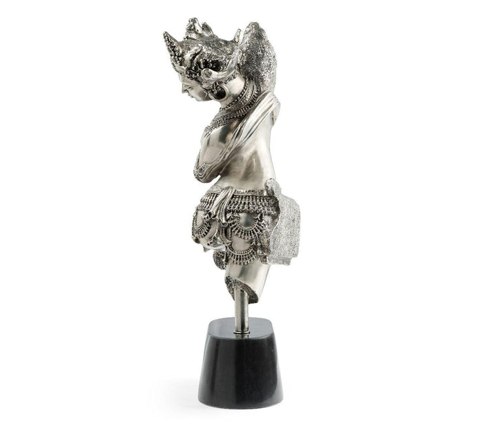 Celestial Deity Figurine - Antique Steel