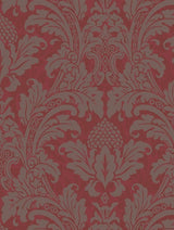 Cole and Son Tapet Blake Red & Silver