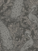 Cole and Son Tapet Byron Charcoal & Silver