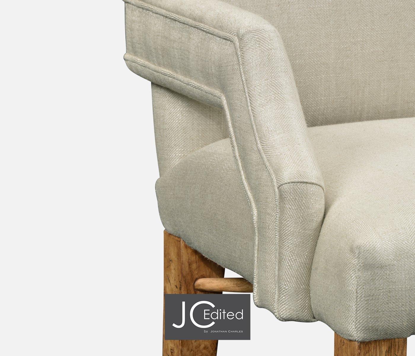 Load image into Gallery viewer, High Back Dining Armchair with Chestnut Leg - MAZO
