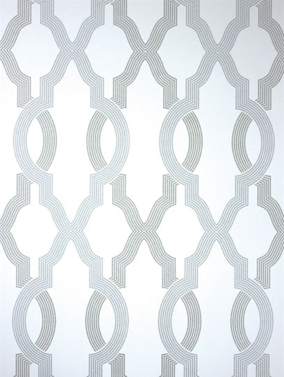 Osborne and Little Tapet Cannetille Ivory Silver