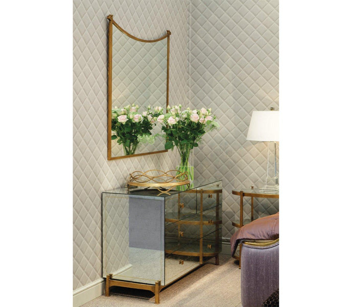 Wall Mirror Contemporary Inverted Arch - Gilded