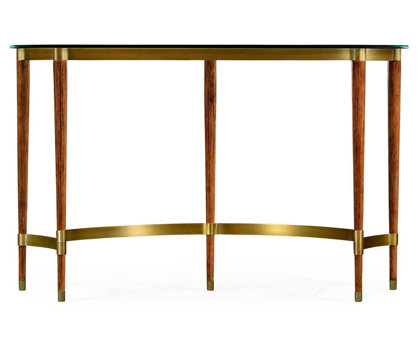 Load image into Gallery viewer, Console Table with Glass Top Italian 1950s
