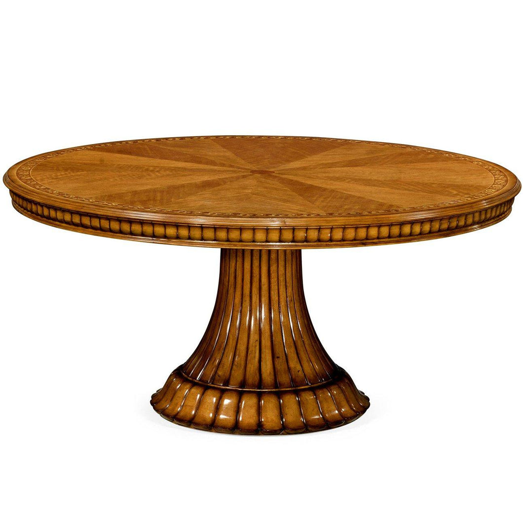 Round Dining Table Louis XV with Lazy Susan