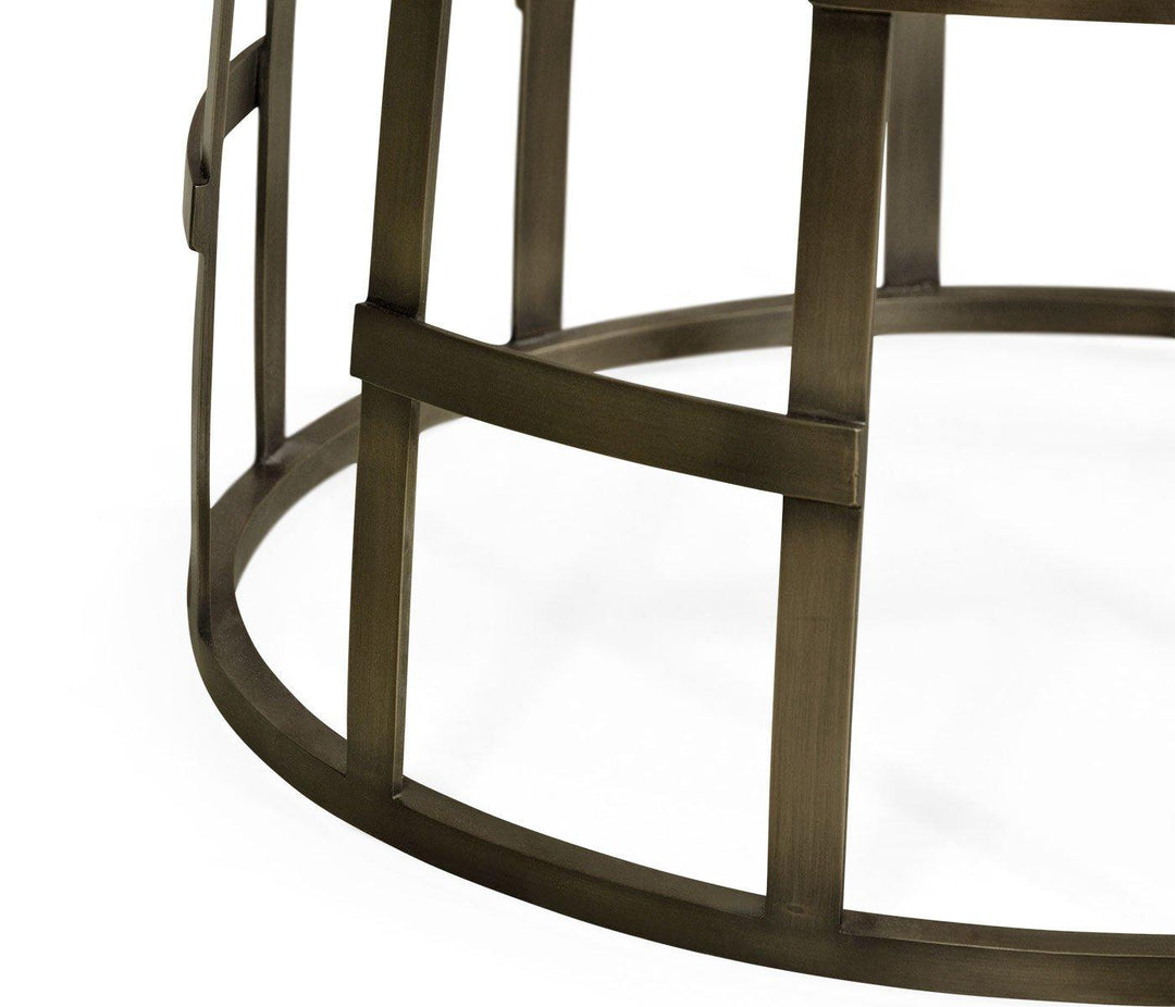 Geometric Round Outdoor Bistro Table