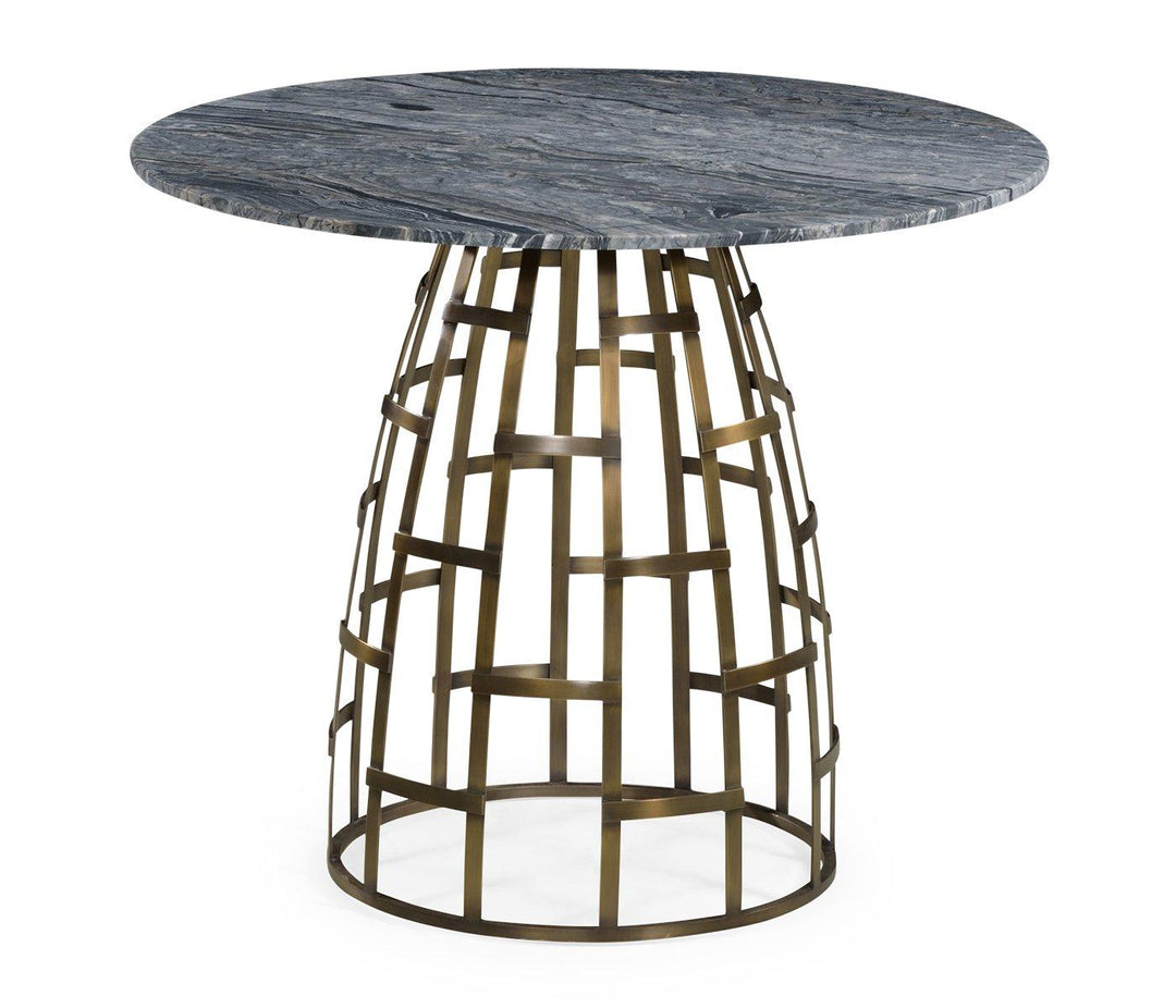 Geometric Round Outdoor Bistro Table