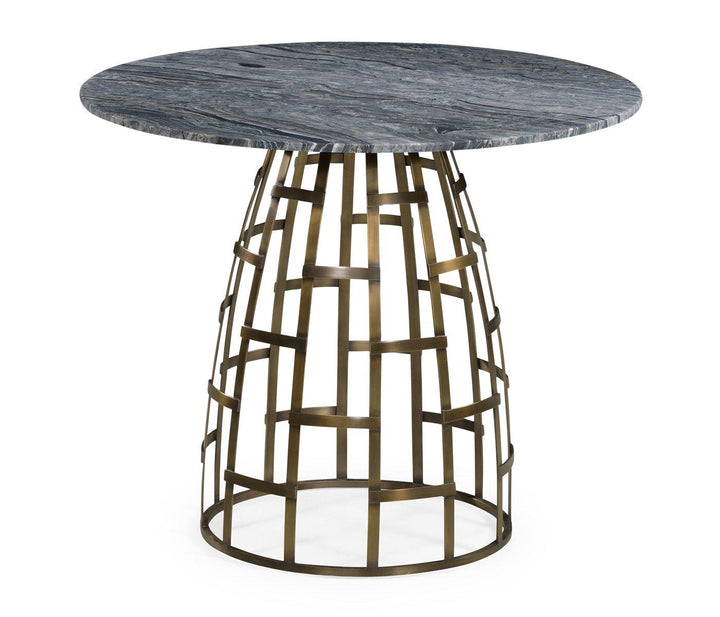 Geometric Round Outdoor Bistro Table