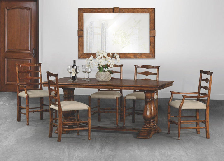 Extending Refectory Dining Table Rustic - Country Walnut
