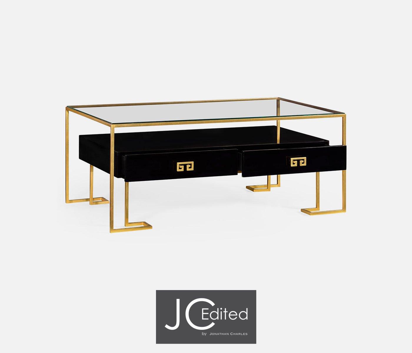 Load image into Gallery viewer, Coffee Table Hestia with Drawer - Black
