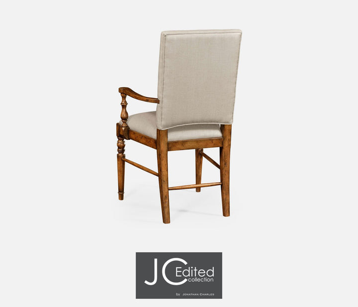 Dining Chair with Arms Rustic