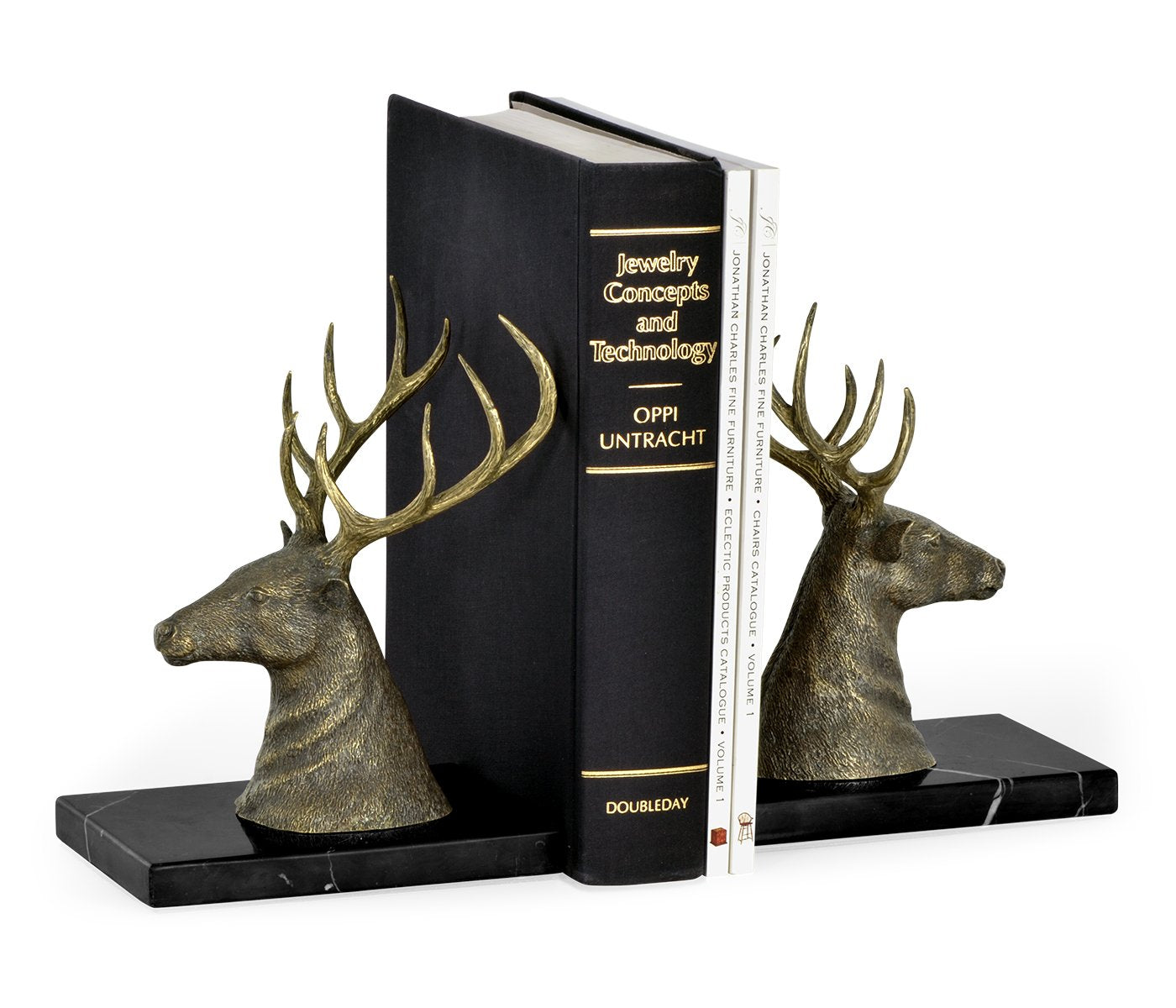 Load image into Gallery viewer, Bookends Deer on Marble Base
