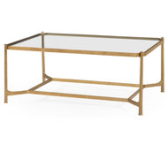 *Coffee Table Contemporary with Glass Top