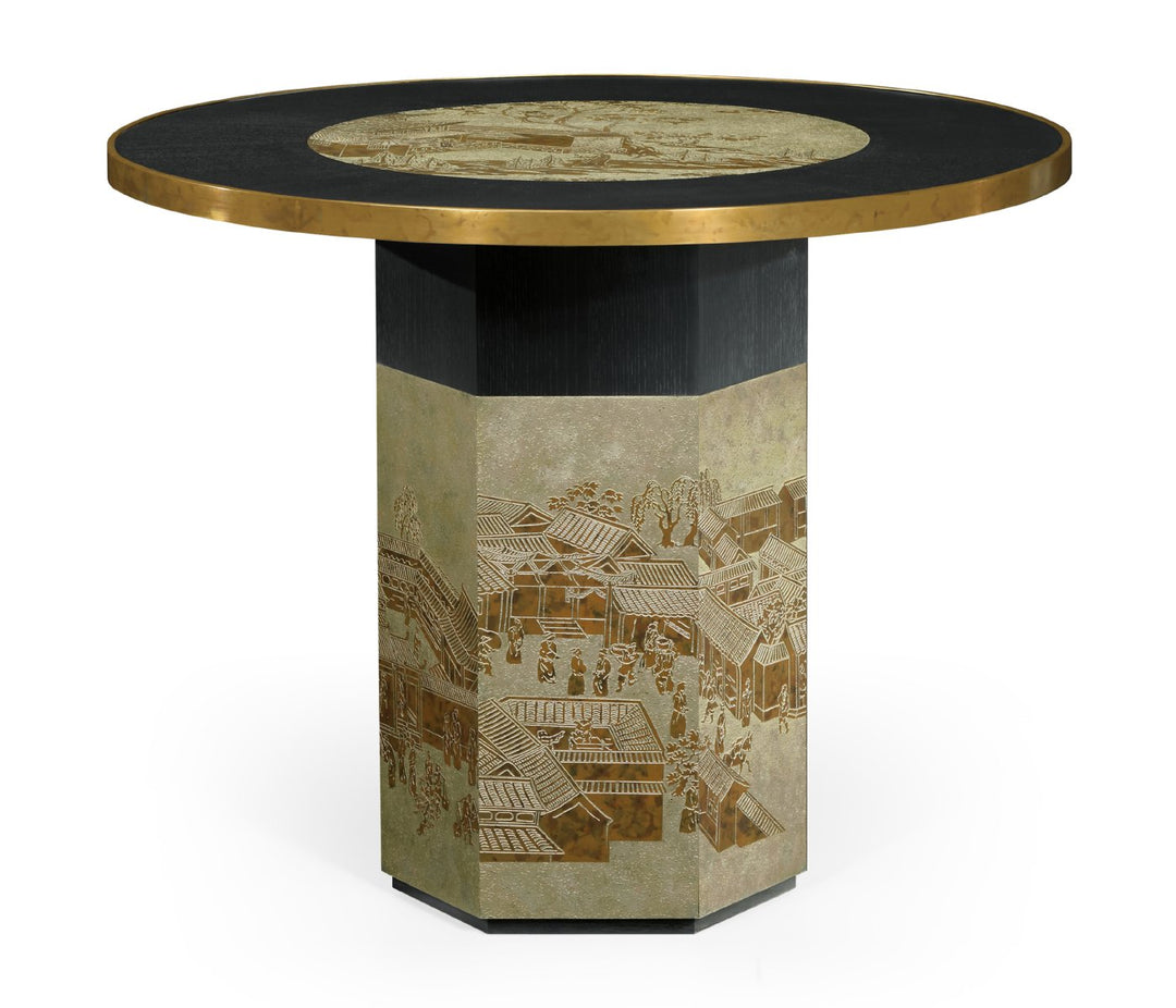Round Center Table Chinoiserie Style
