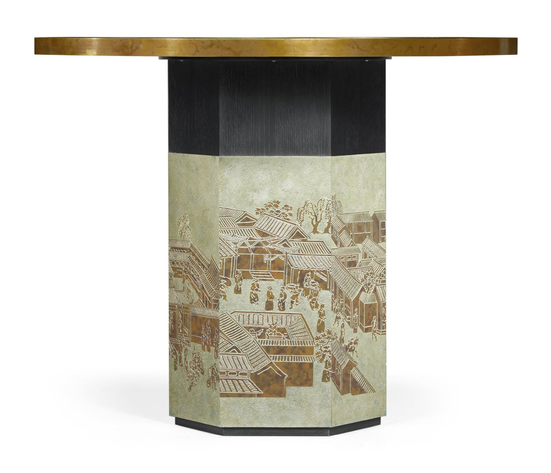 Round Center Table Chinoiserie Style