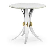 Round End Table Arched Stainless Steel