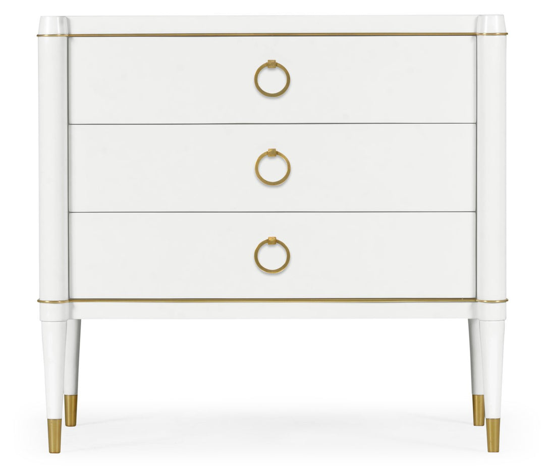 Small Chest of Drawers Painted Ivory