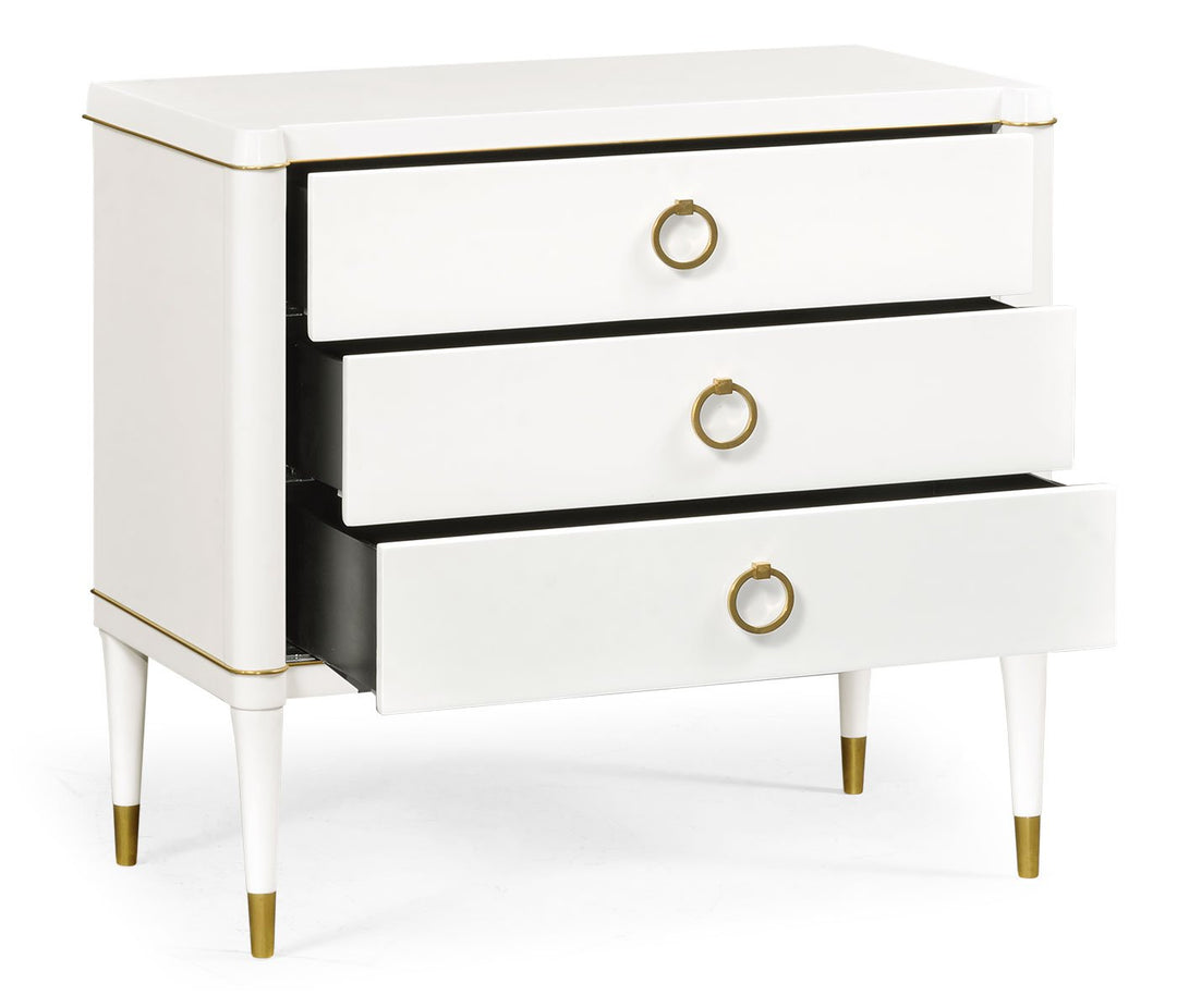 Small Chest of Drawers Painted Ivory