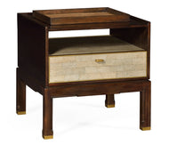 Bedside Table Timberwolf with Tray
