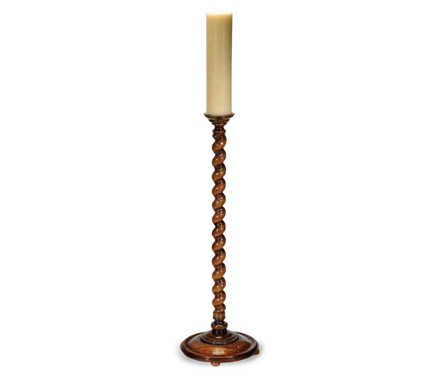 Load image into Gallery viewer, Tall Floor Standing Candlestick Twisted
