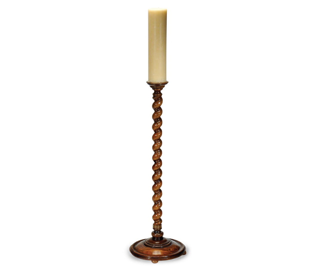 Tall Floor Standing Candlestick Twisted